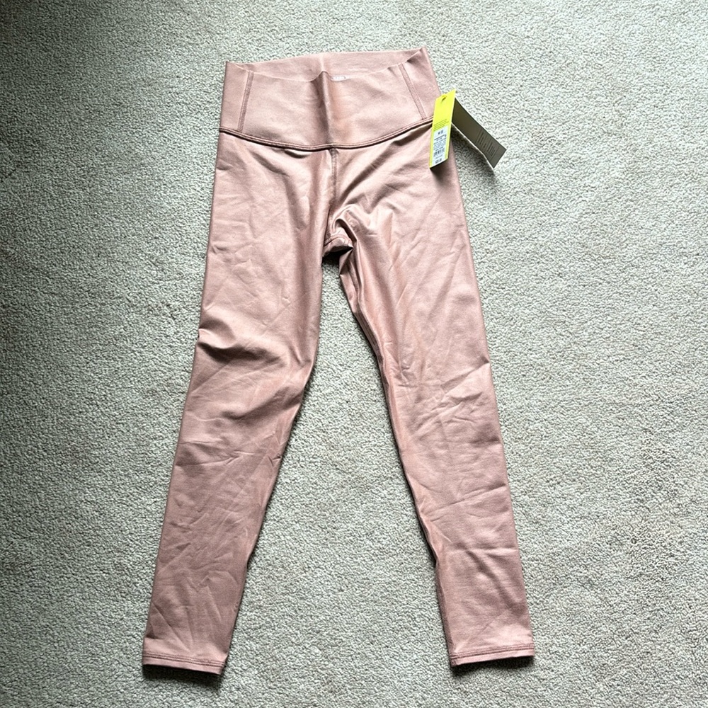 NWT all in motion shine legging color clay pink size M (8)
